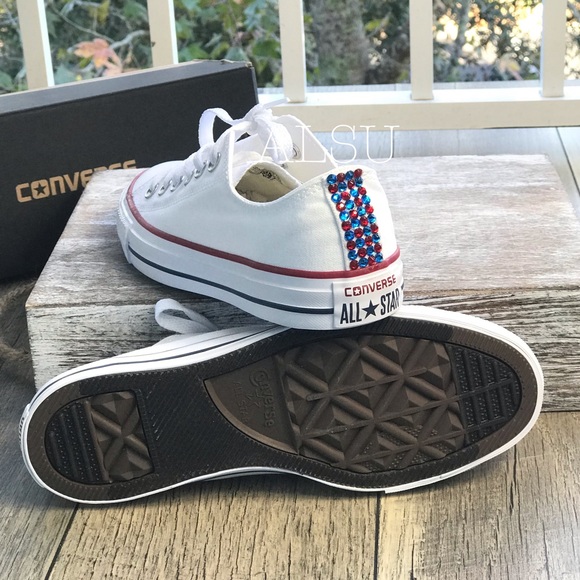 Converse&Cristal Ctas Classic Low Top White W AUTH - Picture 6 of 8